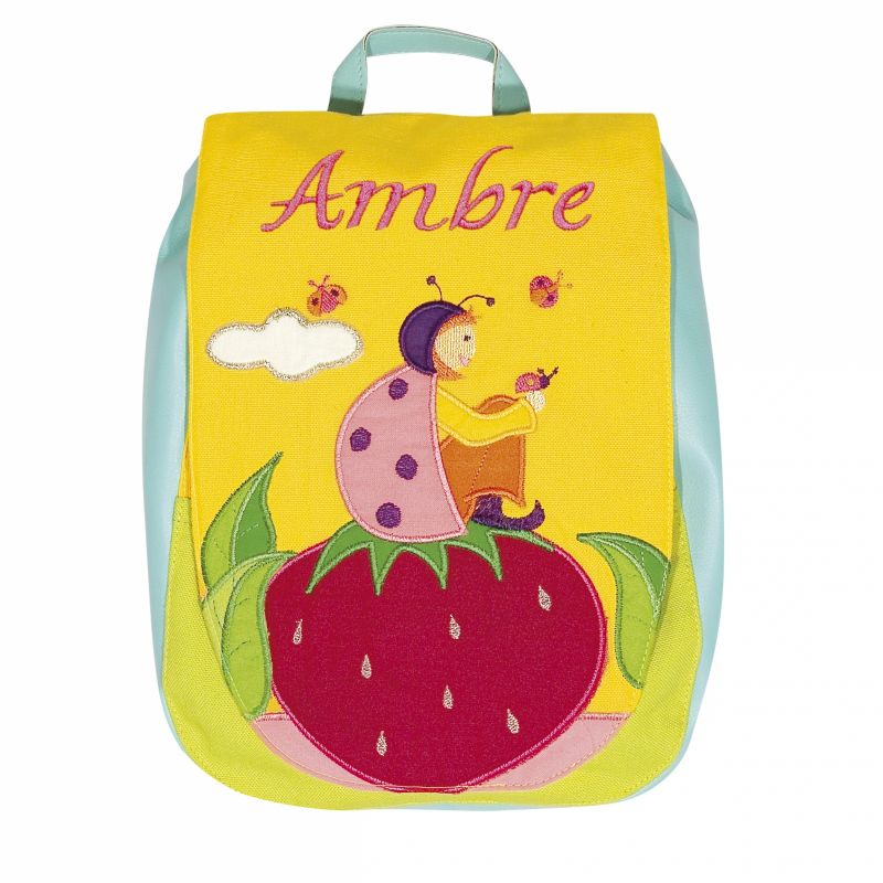 Sac à dos enfant Coxifraise brodé ''Prénom'' L'oiseau bateau