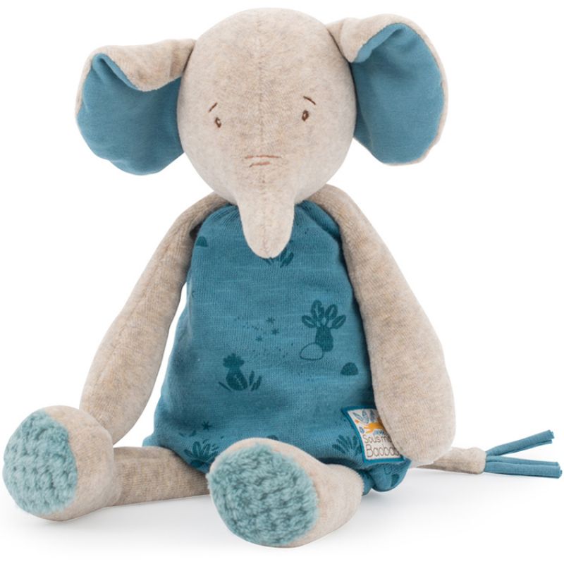 Peluche éléphant Bergamote Sous mon baobab (37 cm) Moulin Roty