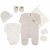 Variation Blanc, beige du produit Kit de naissance Good Night 6 pièces (1 mois) de la marque Trois Kilos Sept