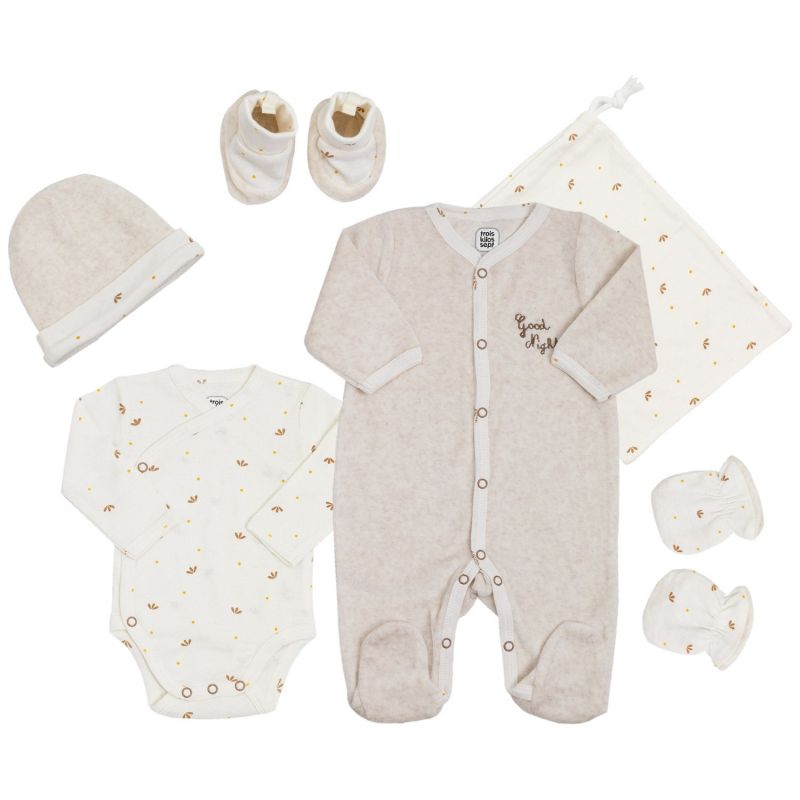 Coffret de naissance Good Night 6 pièces (1 mois) Trois Kilos Sept Produit 1