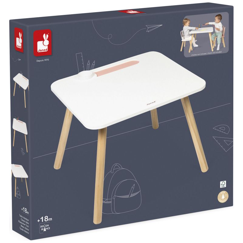 Table en bois classique (55 x 52 cm) Janod Packaging 5
