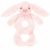 Variation Rose du produit Hochet Bashful Lapin Rose (18 cm) de la marque Jellycat