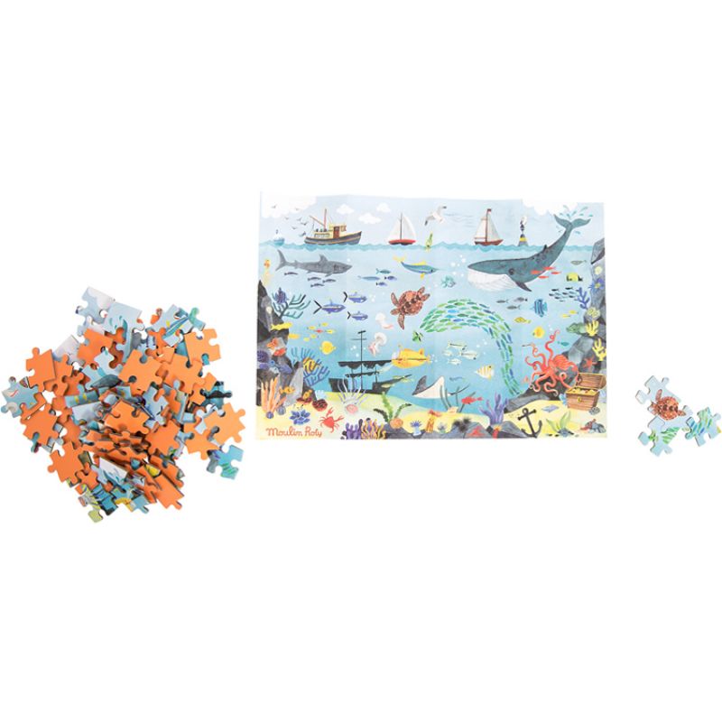 Puzzle de l'explorateur L'Océan Le jardin du Moulin (96 pièces) Moulin Roty
