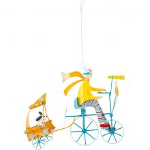 Mobile décoratif Triplé au chien jaune  par L'oiseau bateau