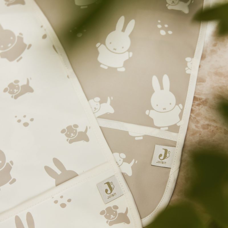 Lot de 2 bavoirs plastifiés Miffy Snuffy Olive Green Jollein Produit 8
