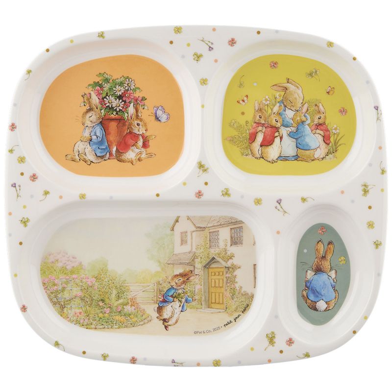 Assiette à compartiments Pierre Lapin Petit Jour Paris Produit 1