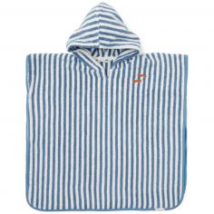 Poncho de plage Ocean Sea Life Ocean Blue (0-3 ans) - Little Dutch