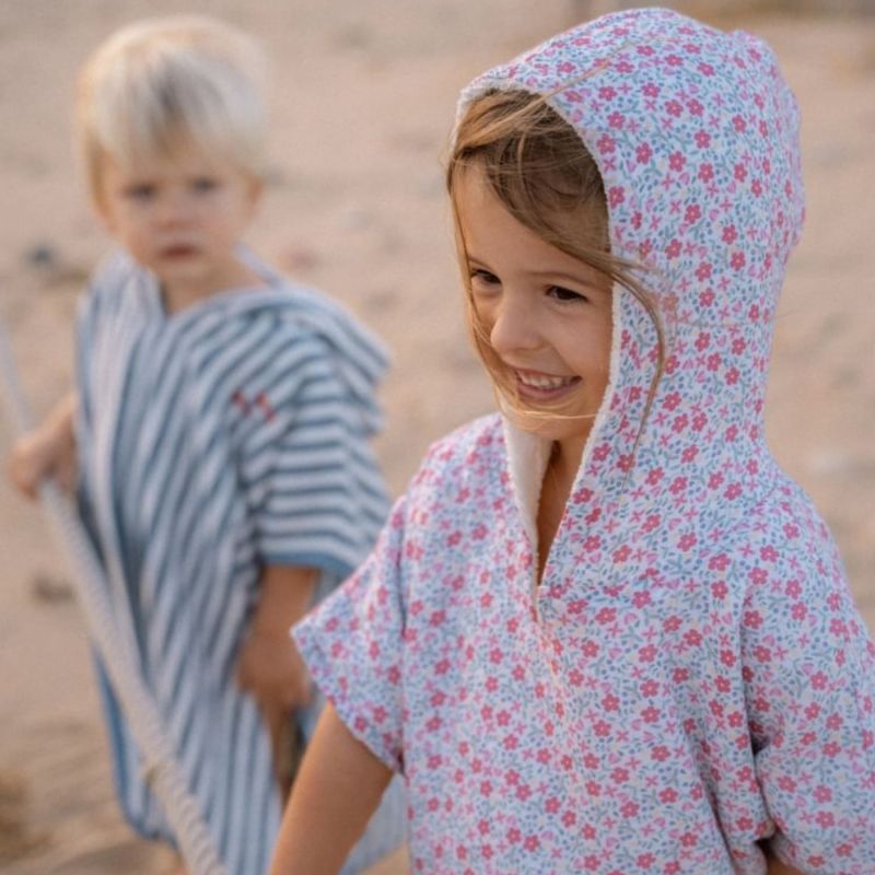 Poncho de plage Ocean Sea Life Ocean Blue (0-3 ans) Little Dutch Ambiance 4
