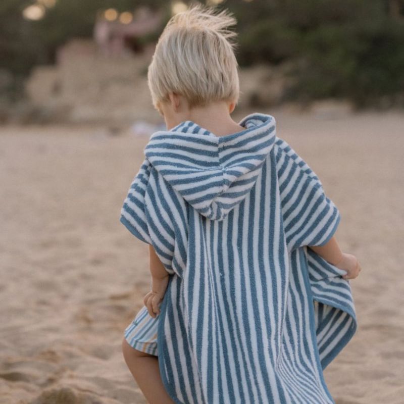 Poncho de plage Ocean Sea Life Ocean Blue (0-3 ans) Little Dutch Ambiance 6