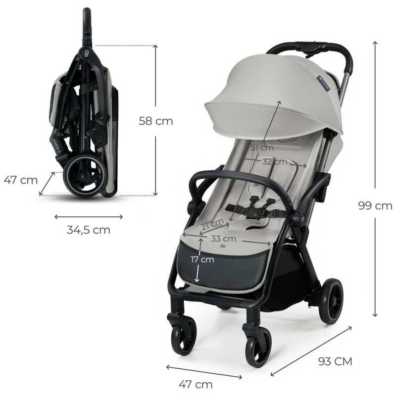 Poussette Apino Dove Grey Kinderkraft Produit 9