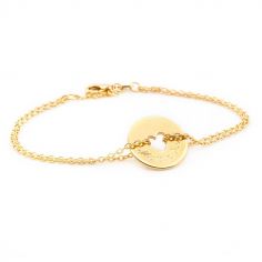 Bracelet Poème coeur (plaqué or jaune)