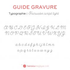 Gravure prénom sur bijou (Typo 4 Fairwater script light)