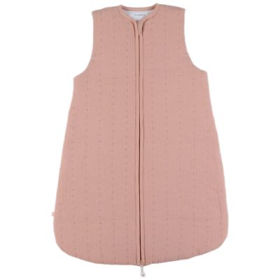 Gigoteuse légère en mousseline bio Rose (70 cm)
