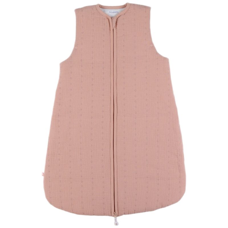 Gigoteuse légère en mousseline bio Rose (70 cm) Noukie's Produit 1