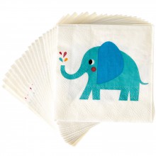 Serviette en papier Elvis l'éléphant (20 pièces)  par REX