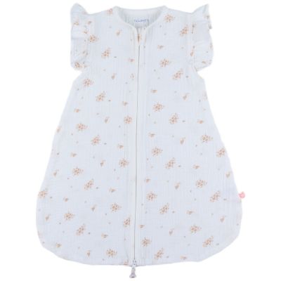 Gigoteuse légère en mousseline bio Fleurs d'Antan (50 cm)