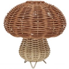 Lampe de chevet en rotin Mushroom - OYOY Mini