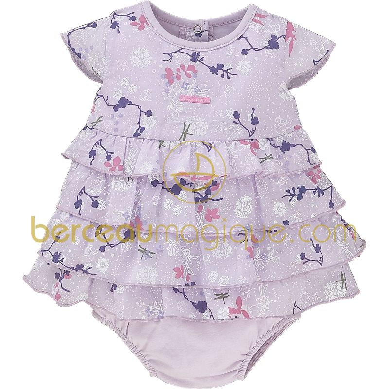 Ensemble robe + bloomer Bouquet d'été (1 mois au 12 mois) Sucre d'orge