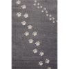 Tapis Empreintes gris foncé (80 x 150 cm)  par AFKliving