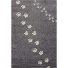Tapis Empreintes gris foncé (80 x 150 cm)