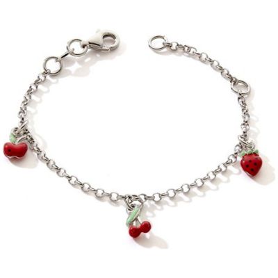Bracelet Pomme-Cerise-Fraise (argent 925)