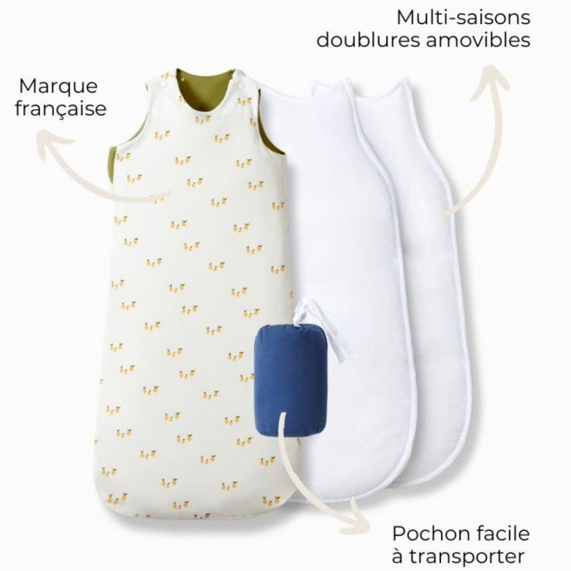 Gigoteuse réversible 4 saisons citrons (0-6 mois) Les petites billes Produit 7