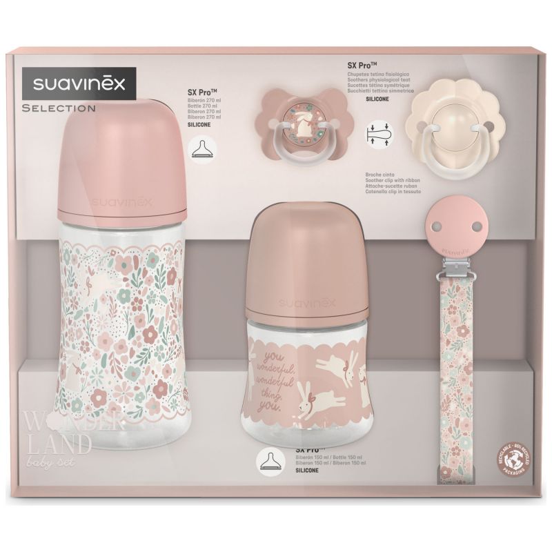 Coffret de naissance Welcome Baby Wonderland rose Suavinex Packaging 9
