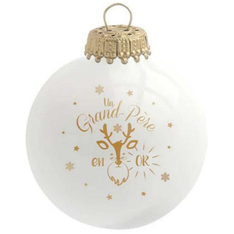 Boule de Noël Grand-père en or Baubels Produit 1