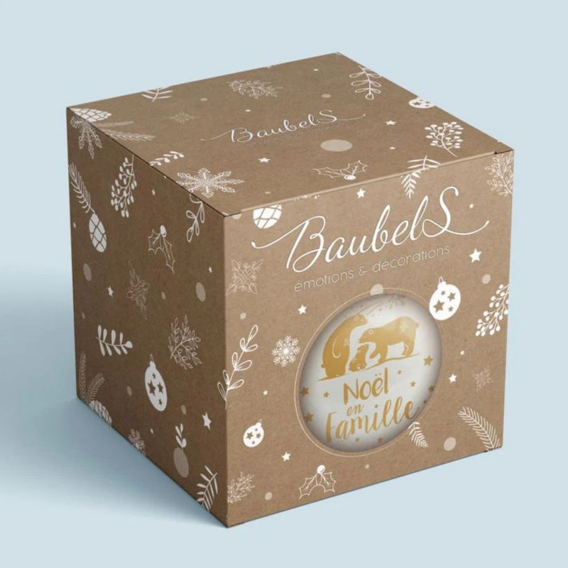 Boule de Noël Grand-père en or Baubels Packaging 3