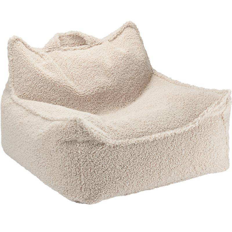 Fauteuil pouf et repose-pieds Biscuit molletonné Wigiwama Produit 4