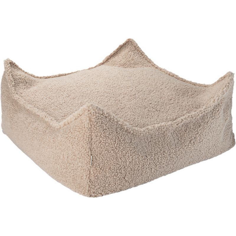 Fauteuil pouf et repose-pieds Biscuit molletonné Wigiwama Produit 5