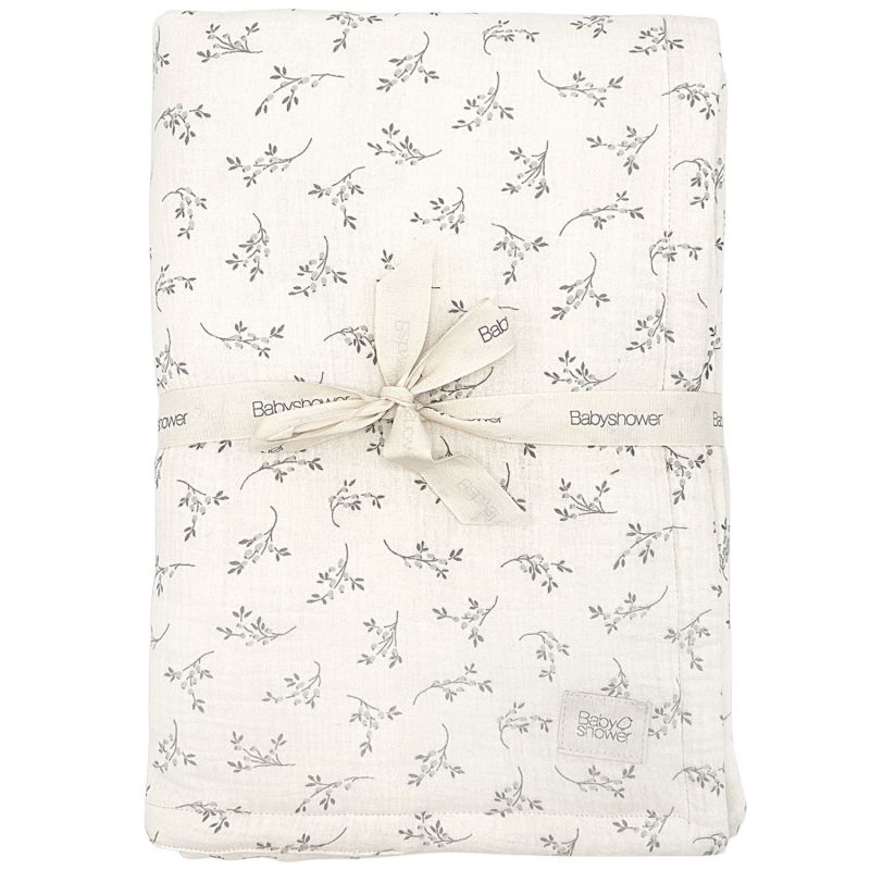 Plaid Olive Bloom (60 x 90 cm) Babyshower Produit 1