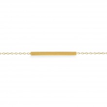 Bracelet chaîne Full batonnet (vermeil doré)  par Coquine