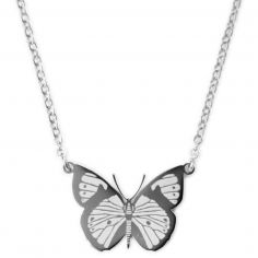 Collier Papillon Argent - Mava