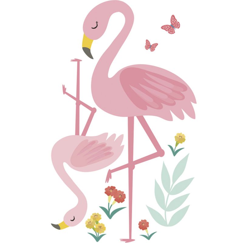 Planche de stickers Flamands rose Rio Lilipinso