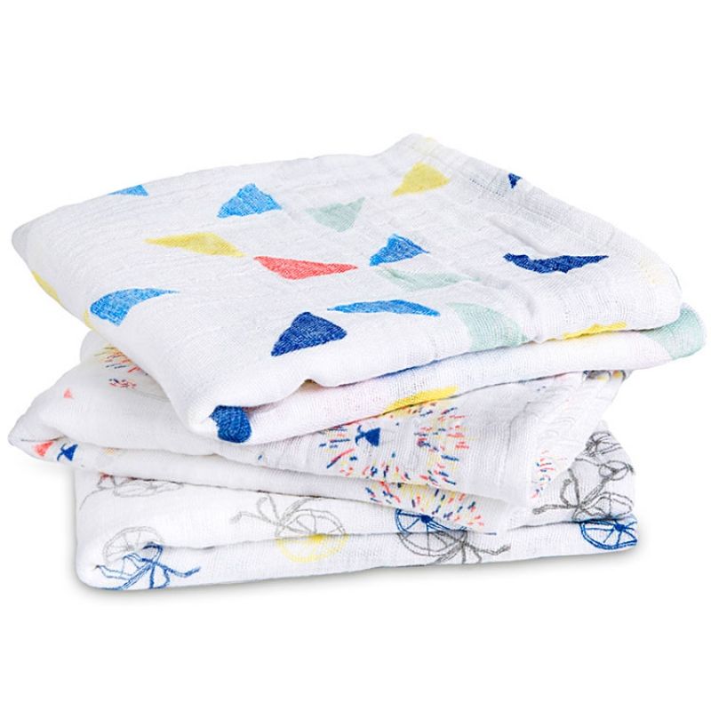 Lot de 3 langes musy Leader of the pack (70 x 70 cm) aden + anais