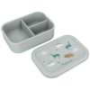 Lunch box 3 compartiments en silicone Dino vert Kidzroom Produit 3