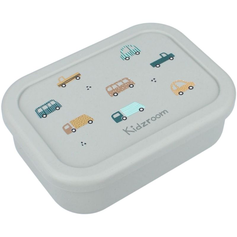 Lunch box 3 compartiments en silicone Dino vert Kidzroom Produit 1