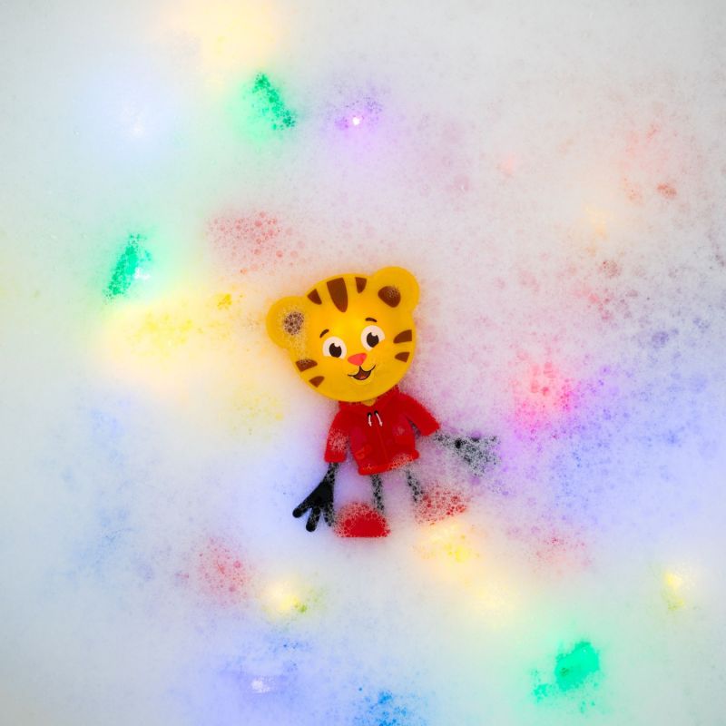 Personnage Daniel Tigre brun et 2 cubes lumineux Glo Pals Ambiance 6