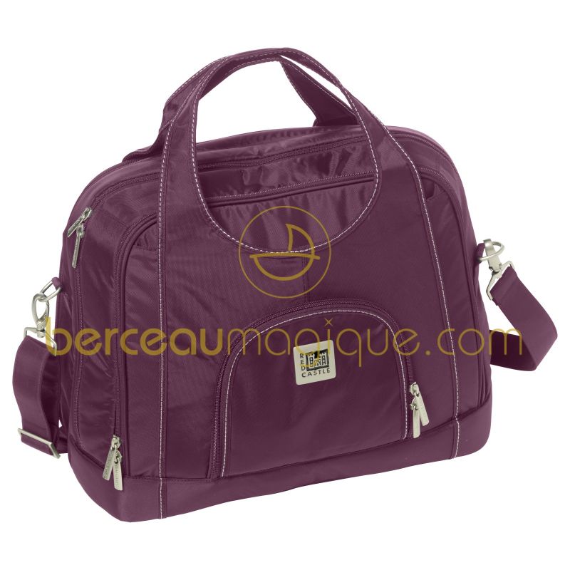 Sac à langer Aubergine Métropole pépin Red Castle