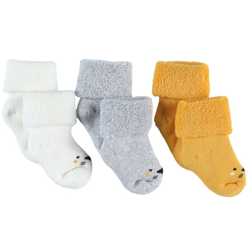 Coffret chaussons Mix & Match jaune (pointure 18) Noukie's