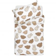 Housse de couette + taie d'oreiller Miffy and Friends (100 x 140 cm) - Jollein