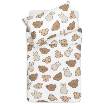 Housse de couette + taie d'oreiller Miffy and Friends (100 x 140 cm) Jollein
