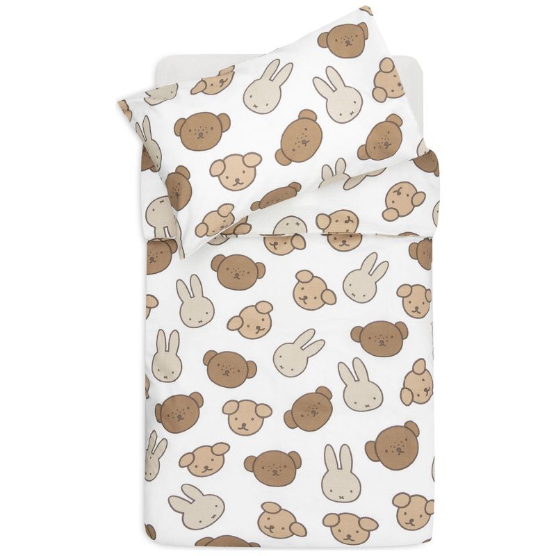 Housse de couette + taie d'oreiller Miffy and Friends (100 x 140 cm) Jollein Produit 1