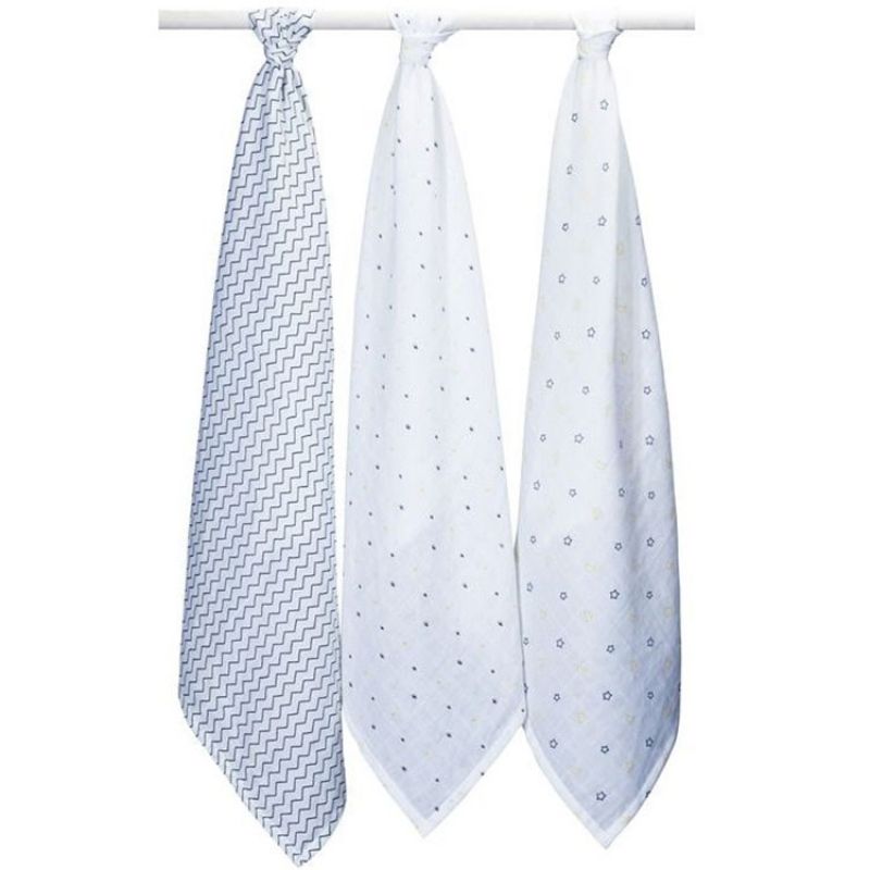 Lot de 3 langes Hello (70 x 70 cm) Sauthon