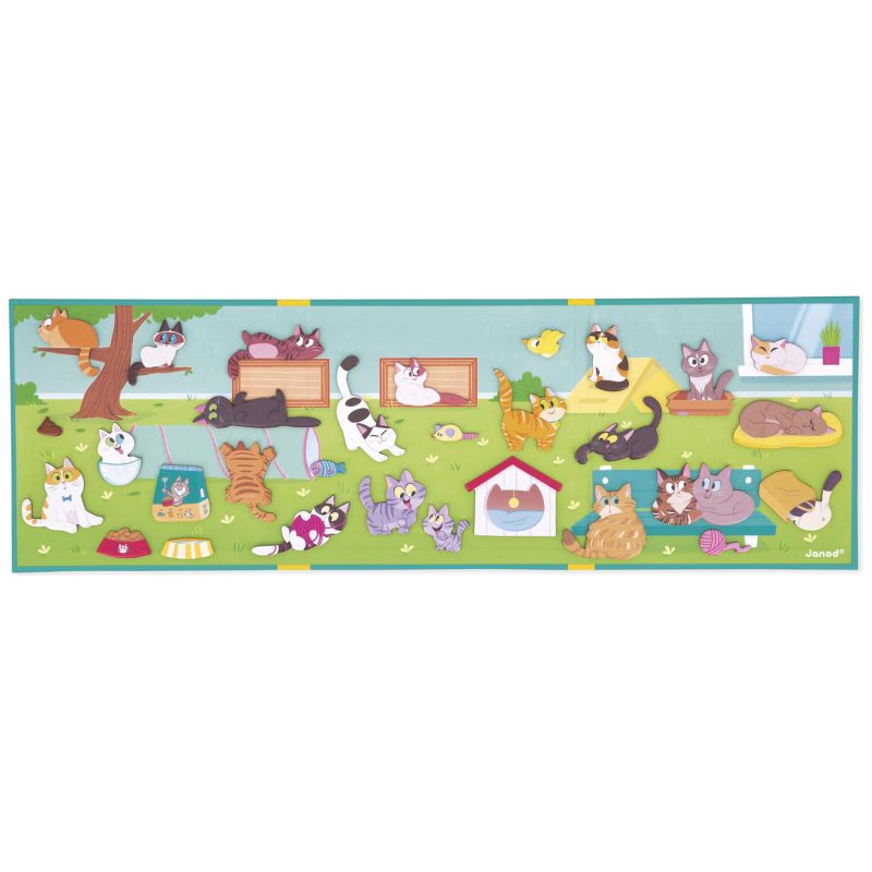 Jeu magnétique Magneti'Stories Les Chats Janod Produit ouvert 3