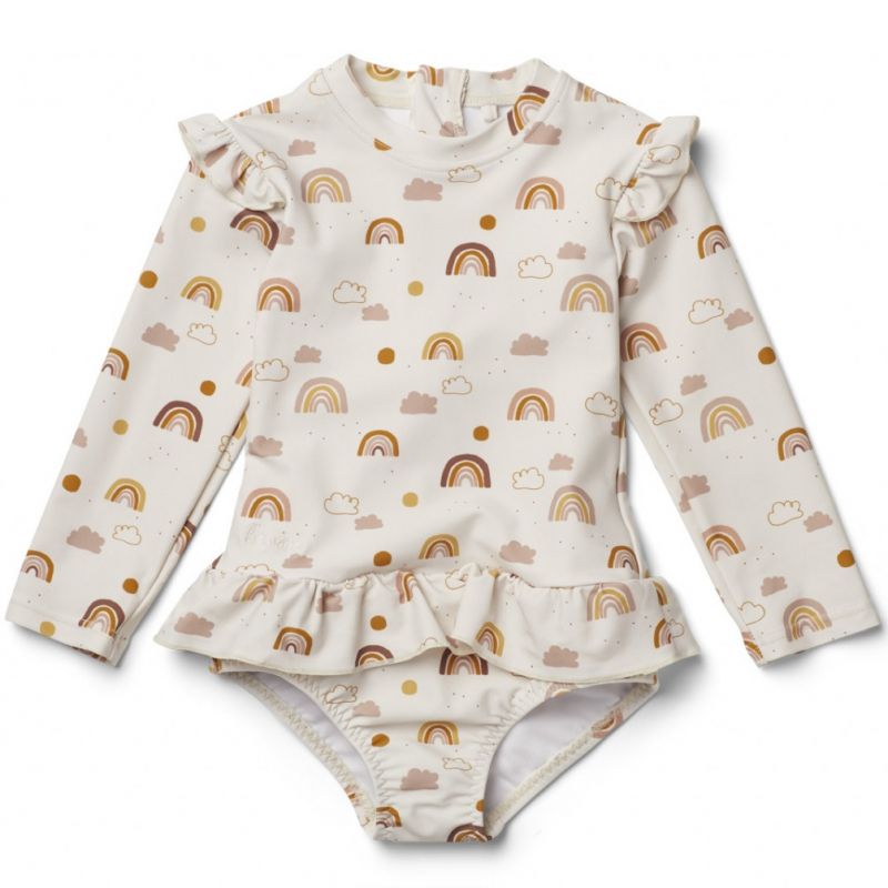 Maillot de bain manches longues Sille rainbow love sandy (2-3 ans) Liewood