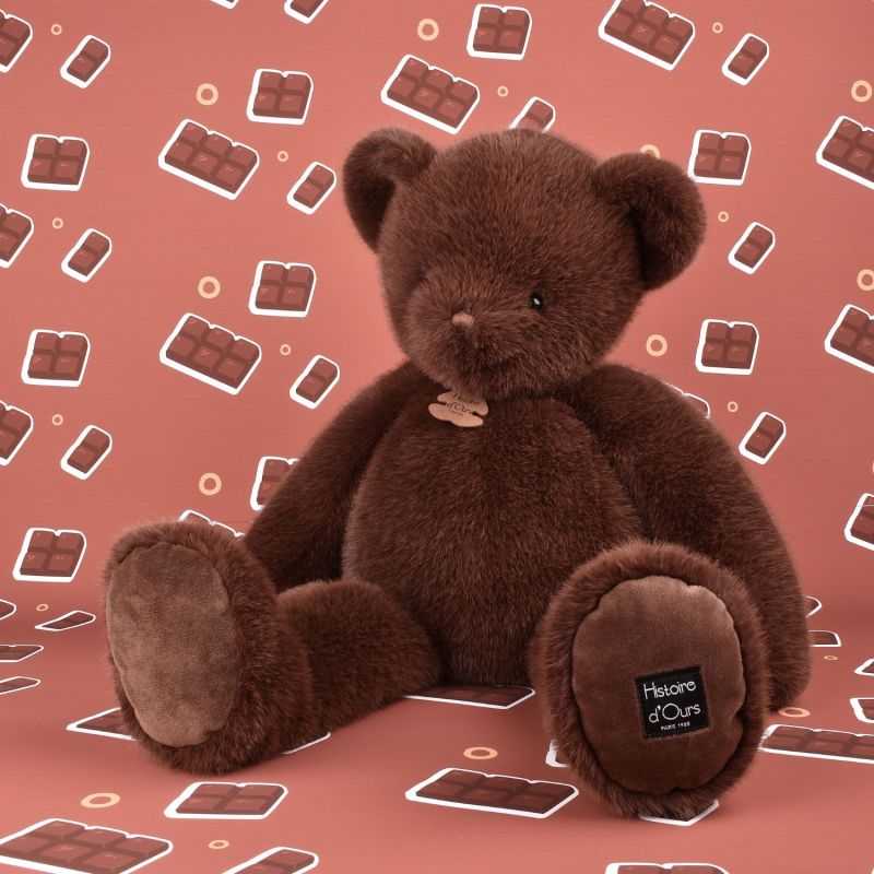 Peluche ours Clémentin Choco Cranberries (60 cm) Histoire d'Ours Ambiance 6