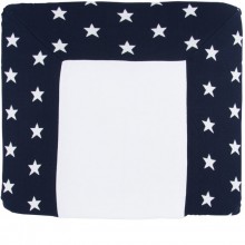 Housse de matelas à langer XL Star bleu marine et blanc (75 x 85 cm)  par Baby's Only