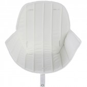Assise tissu chaise haute Ovo Luxe blanc